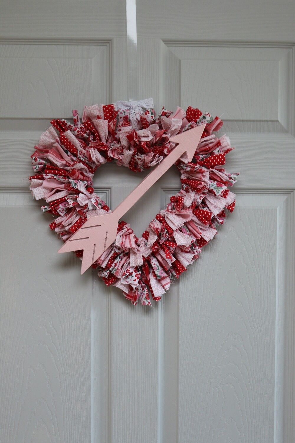 Cupids Arrow Rag Wreath