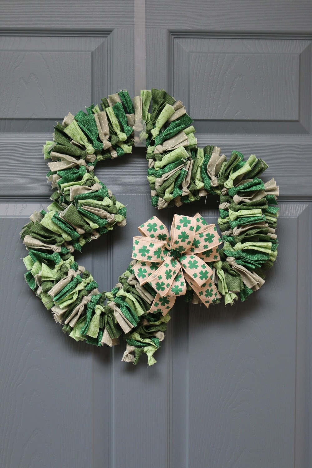 Shamrock Rag Wreath