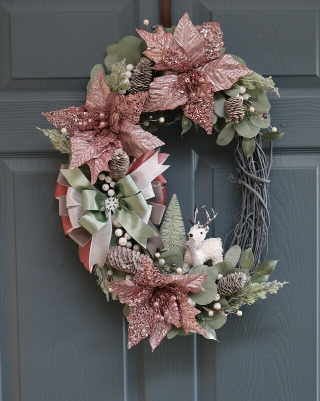 Winter Pink Poinsettia