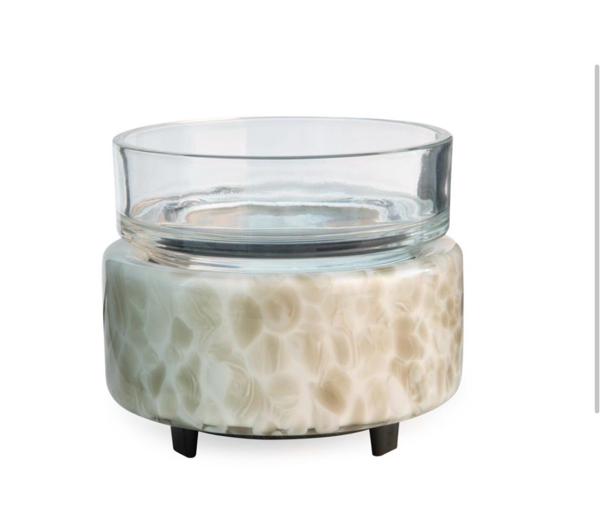 2-in-1 Swirl Glass Warmer