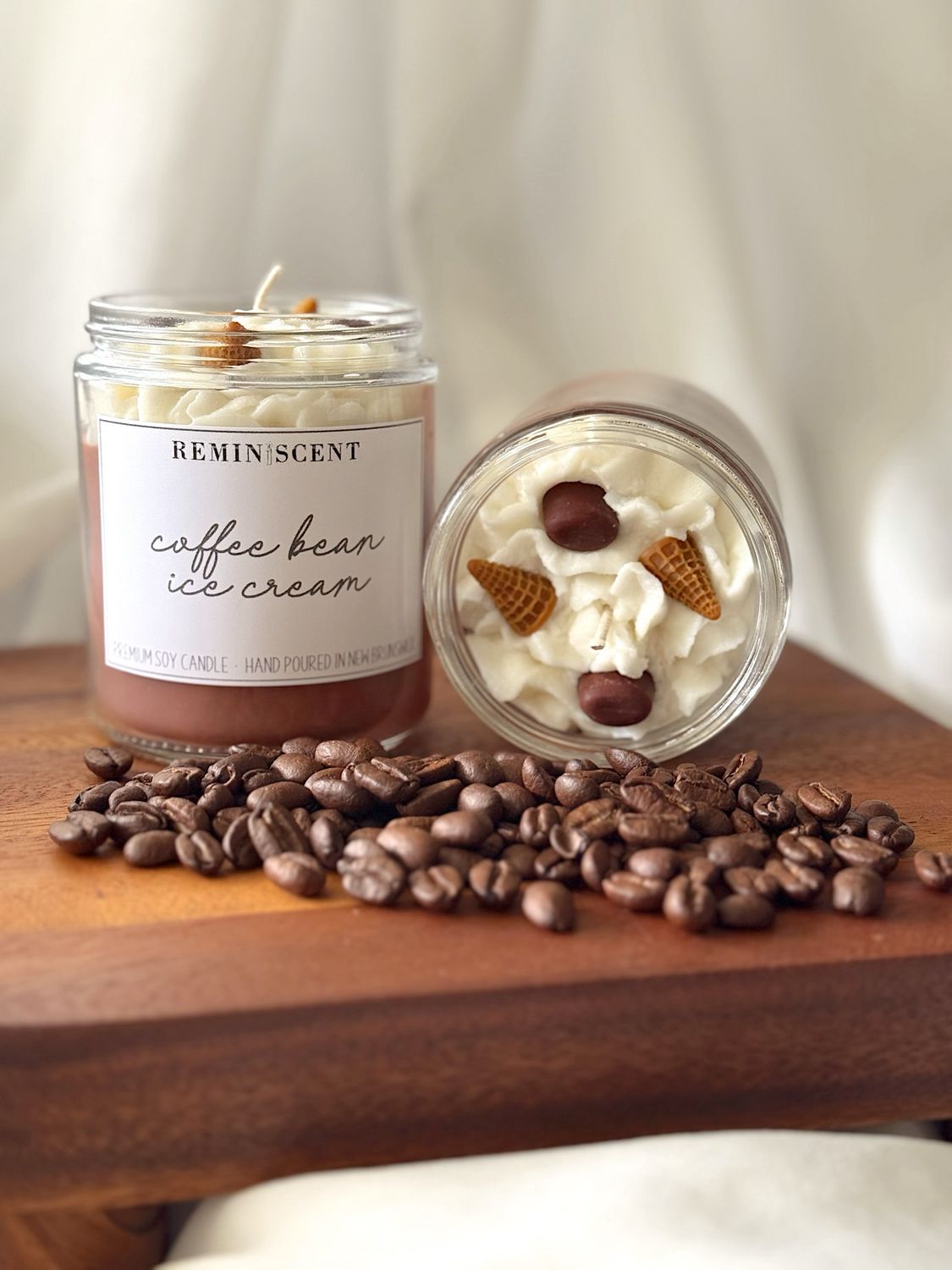 Coffee Bean Ice Cream Candle