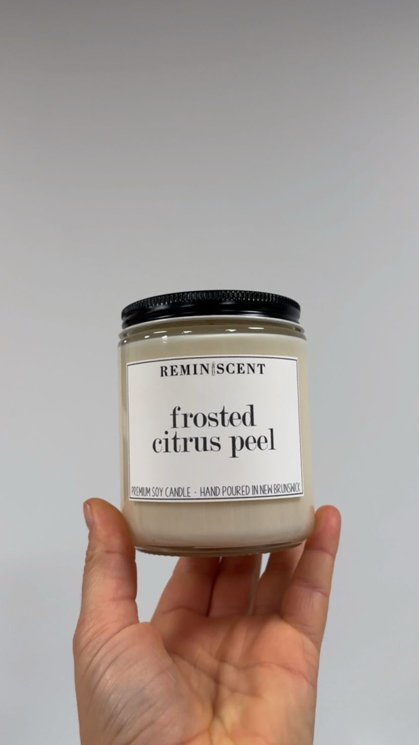 Frosted Citrus Peel Candle Frosted Citrus Peel Candle