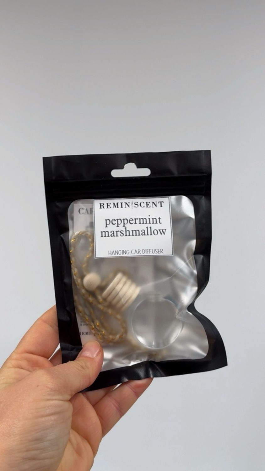 Peppermint Marshmallow Car Freshie Peppermint Marshmallow Car Freshie