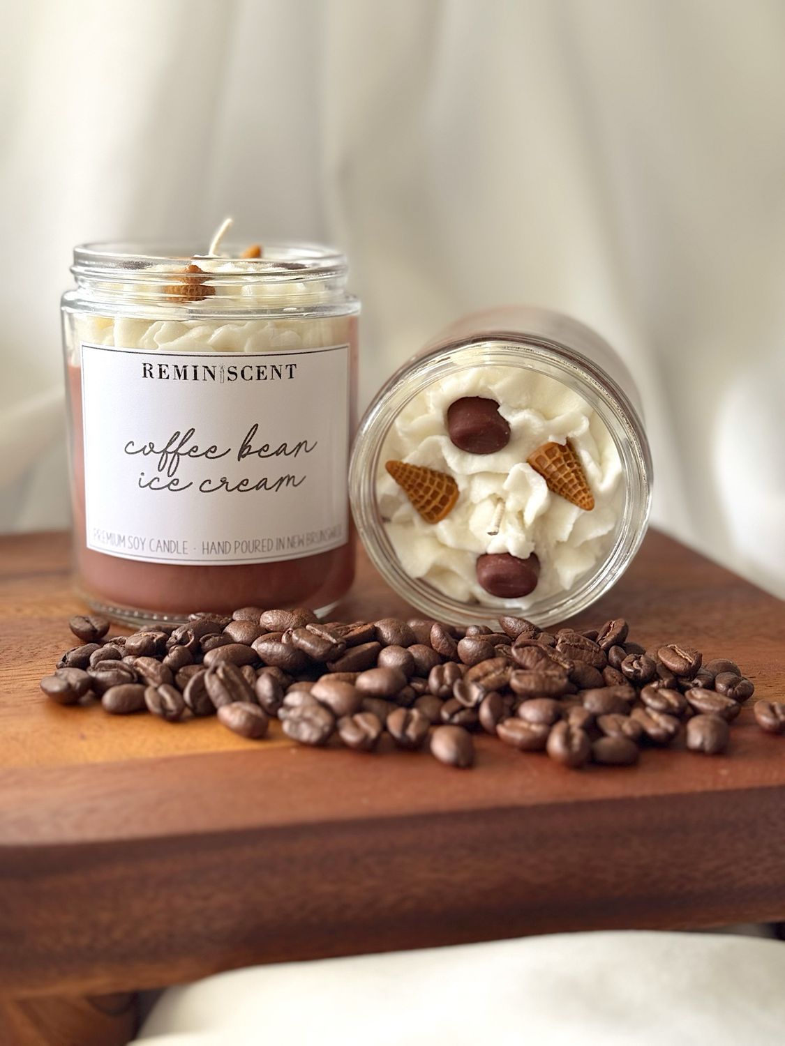 Coffee Bean Ice Cream Candle