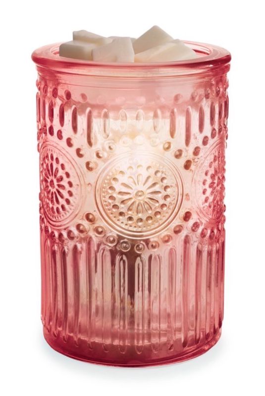 Pink Parisian Glass Wax Warmer