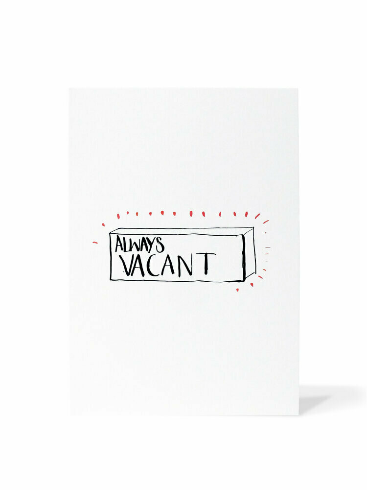 Mark van Goss _Card 'Always Vacant' Mark van Goss _Card 'Always Vacant'