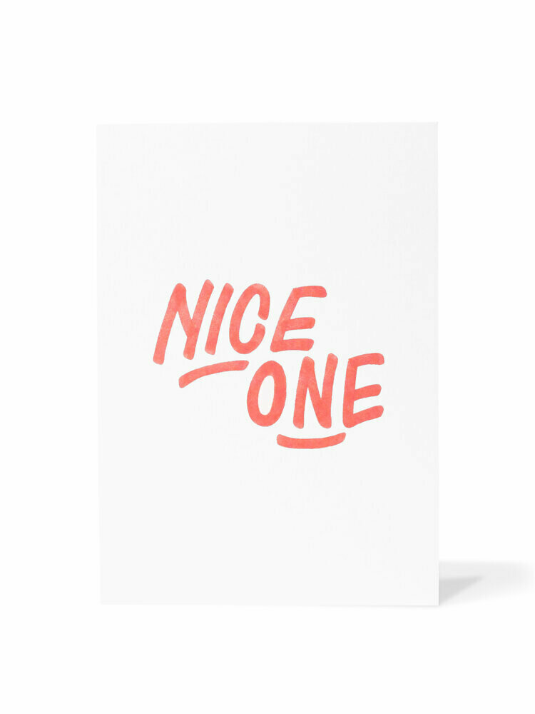 Mark van Goss _Card 'Nice one' Mark van Goss _Card 'Nice one'