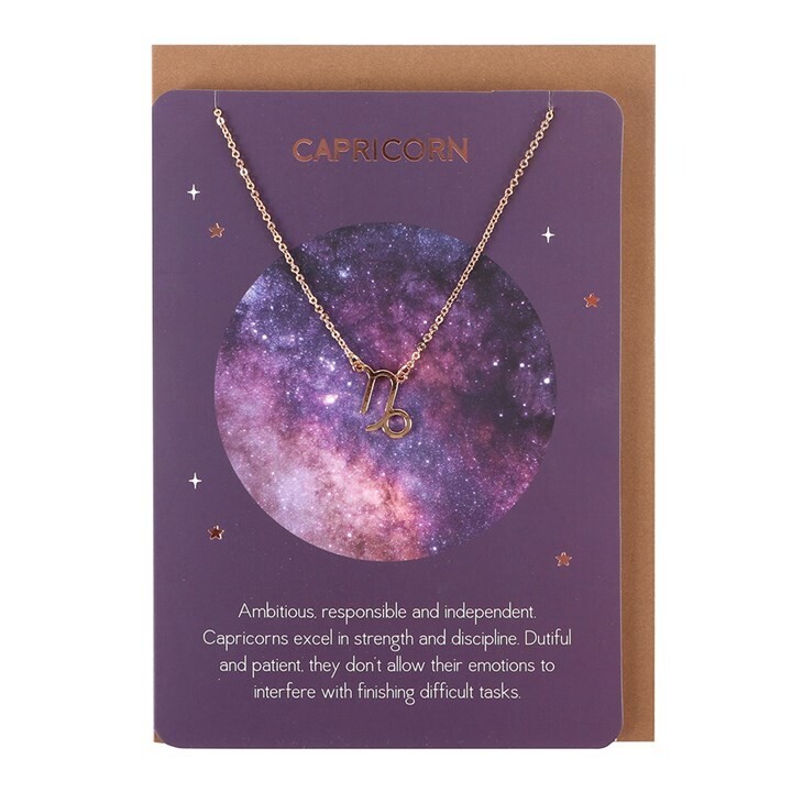 Zodiac Necklace & Card
