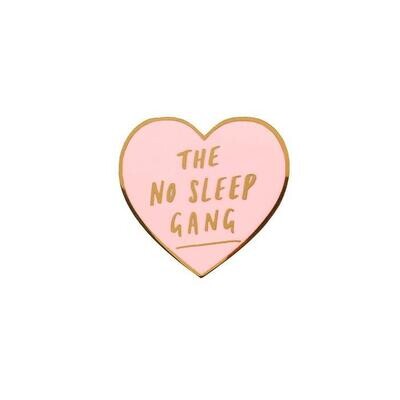 No Sleep Heart Enamel Pin