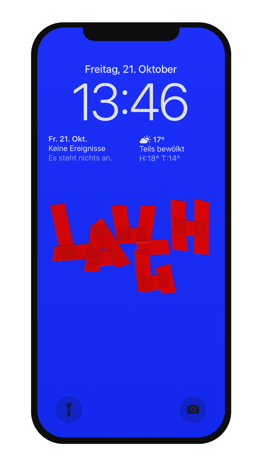 LAUGH BLUE Wallpaper Smartphone