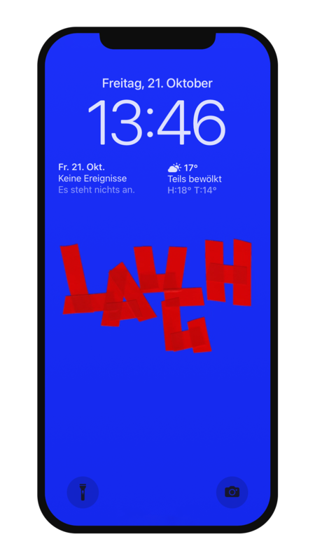LAUGH BLUE Wallpaper Smartphone