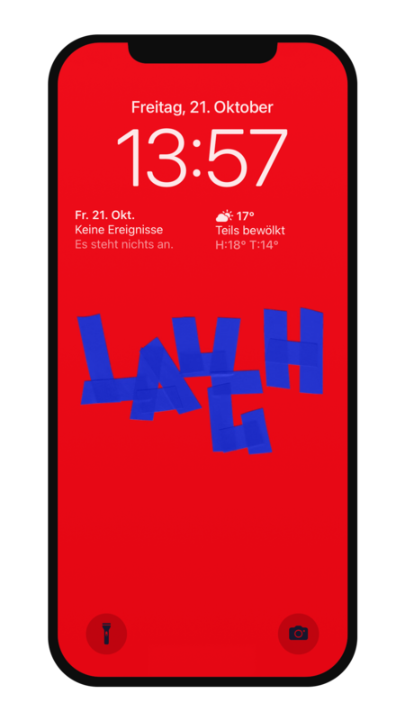 LAUGH RED Wallpaper Smartphone