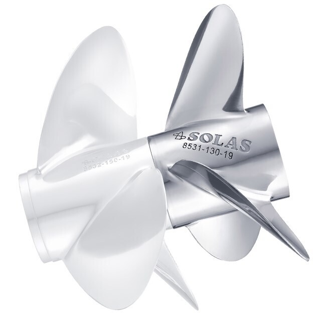 Volvo Penta Dual Front Stainless Steel 15 X 15 Pitch Solas RH Propeller 8532-150-15 C2 Type Volvo Penta Dual Front Stainless Steel 15 X 15 Pitch Solas RH Propeller 8532-150-15 C2 Type