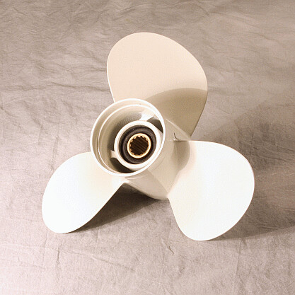 Honda C Class 40 - 60 HP 3.5" Gearcase PowerTech Prop Aluminum 3 Blade RH AC-U50 11.37 x 12 Rubber HUB