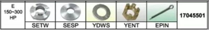 Suzuki Propeller Nut Kit 150-300 hp 17045501