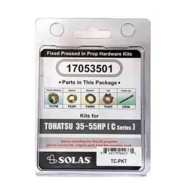 Solas 17053501 Propeller Nut Kit for Tohatsu 35-70 HP