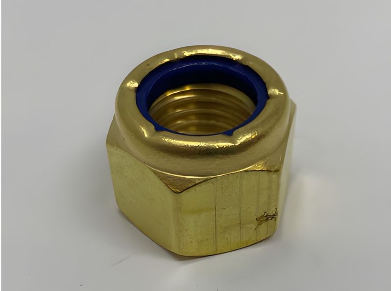 Prop Nut 3/4 Brass Nylock for 1 Prop Nut 3/4 Brass Nylock for 1" and 1-1/8" Shafts