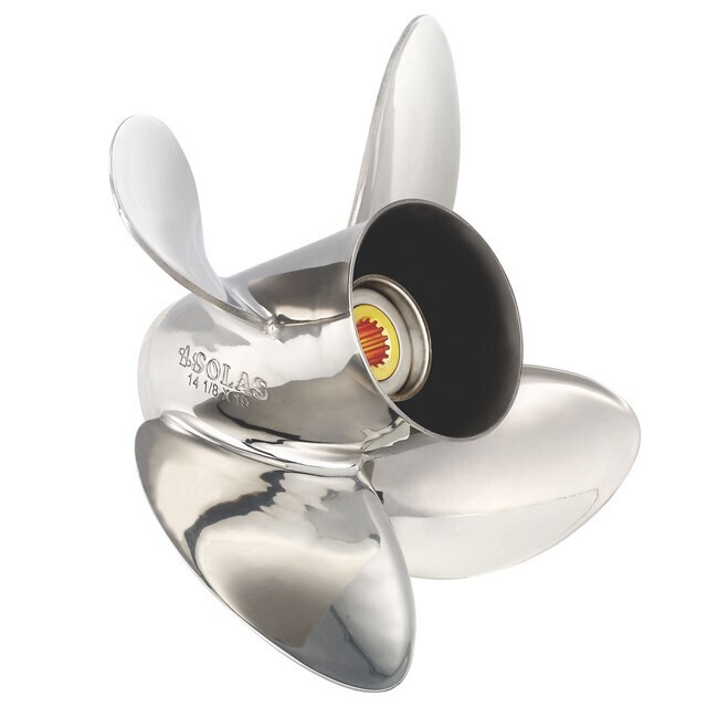 Solas HR Titan 4 - MERCURY/MERCRUISER 14 X 25 RH Propeller 1553-140-25