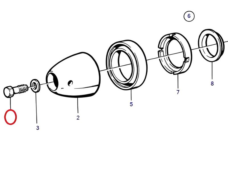 Volvo Penta Duoprop A, B, C and J Prop Cone Bolt (852216-16mm)