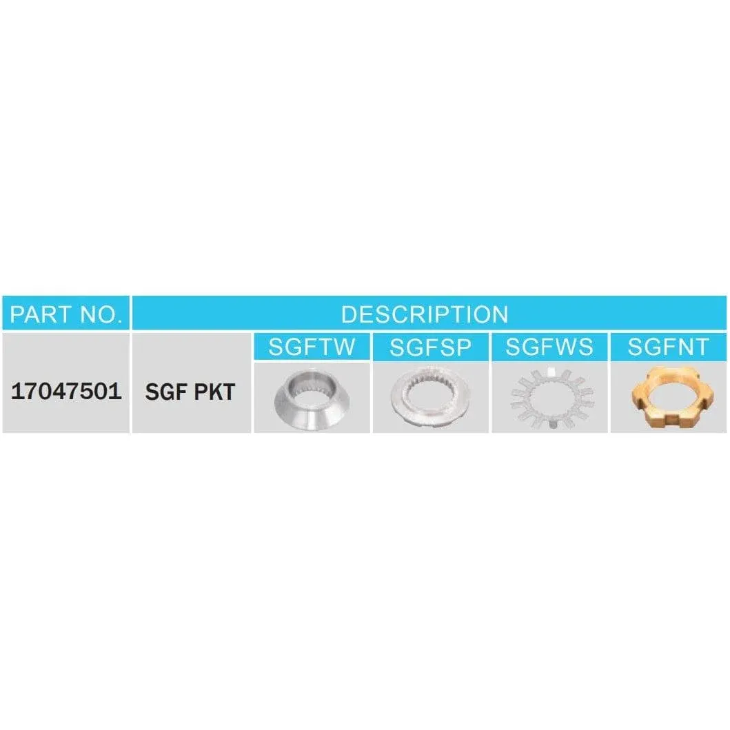 Solas SGF-PKT Suzuki Dual Hardware Kit Front #17047501 Solas SGF-PKT Suzuki Dual Hardware Kit Front #17047501