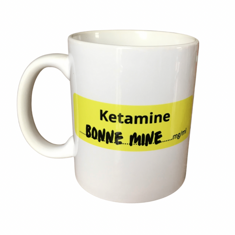 Mug blanc &quot;Ketamine&quot;