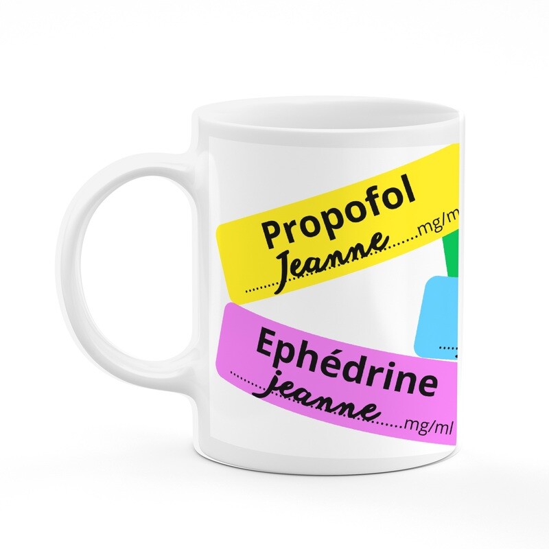 Mug blanc &quot;Etiquettes&quot;