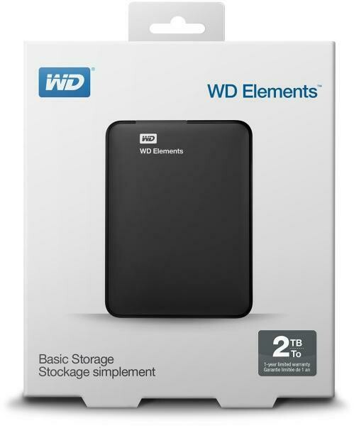 Western Digital Elements 2TB USB3.0 2,5&quot; Külső HDD