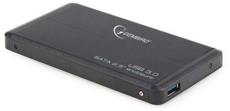 Gembird SATA 2.5&quot; USB3.0 alu. SSD ház ezüst
