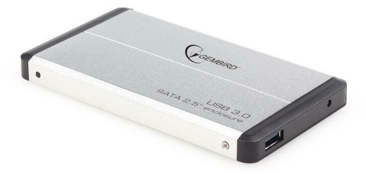 Gembird SATA 2.5&quot; USB3.0 alu. SSD ház ezüst