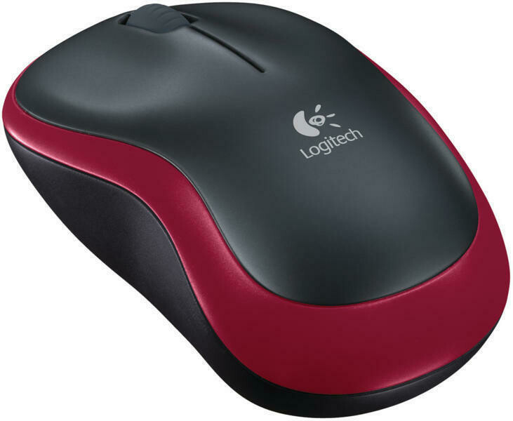 Logitech M185 Wireless piros Egér
