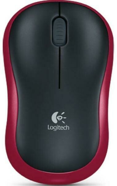 Logitech M185 Wireless piros Egér
