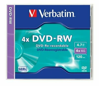 DVD-RW Verbatim 4,7 GB 4x (cd tok)