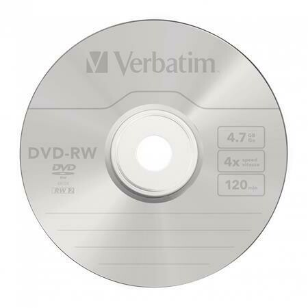Verbatim DVDVU-4 4,7 GB 4x (cd tok) DVD-RW