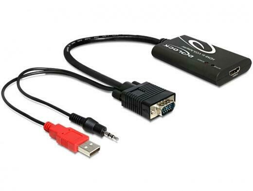 Delock 62407 HDMI-A - VGA apa+ audio