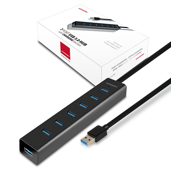 HUB USB 3.0 Axagon HUE-SA7BP 7port