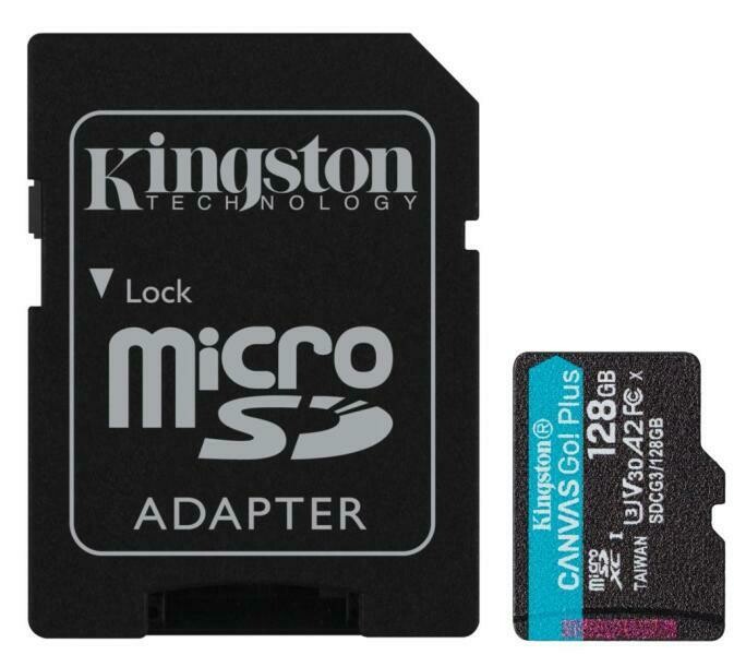 Kingston 128GB SDXC Canvas Select Plus 100R C10 UHS-I U3 V30 Memóriakártya