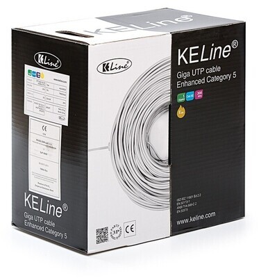 Kábel UTP fali Cat5-E KeLine