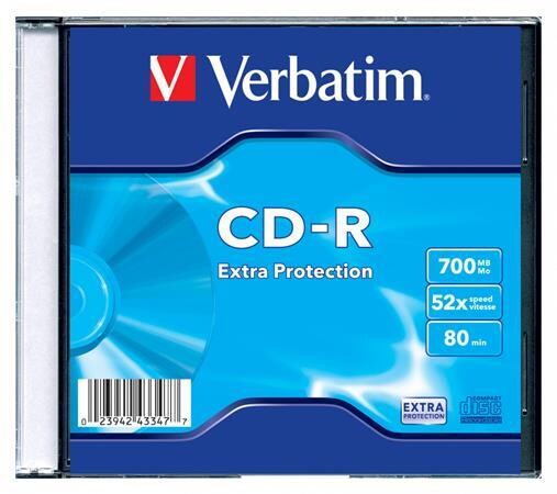 CD Verbatim 700Mb/80min.írható slim