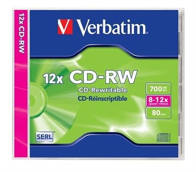 CD-RW Verbatim újraírható 8x-12x