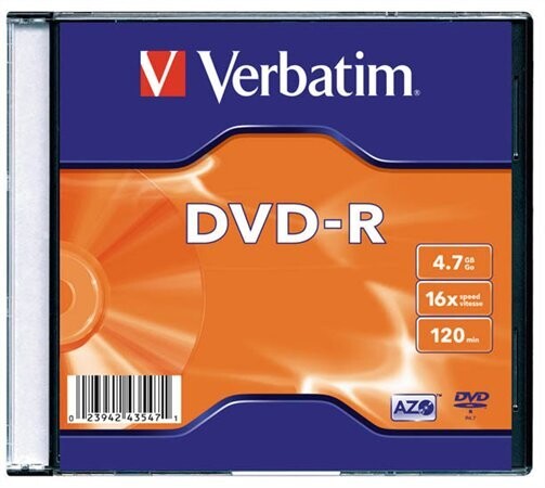 DVD-R Verbatim 4,7GB slim