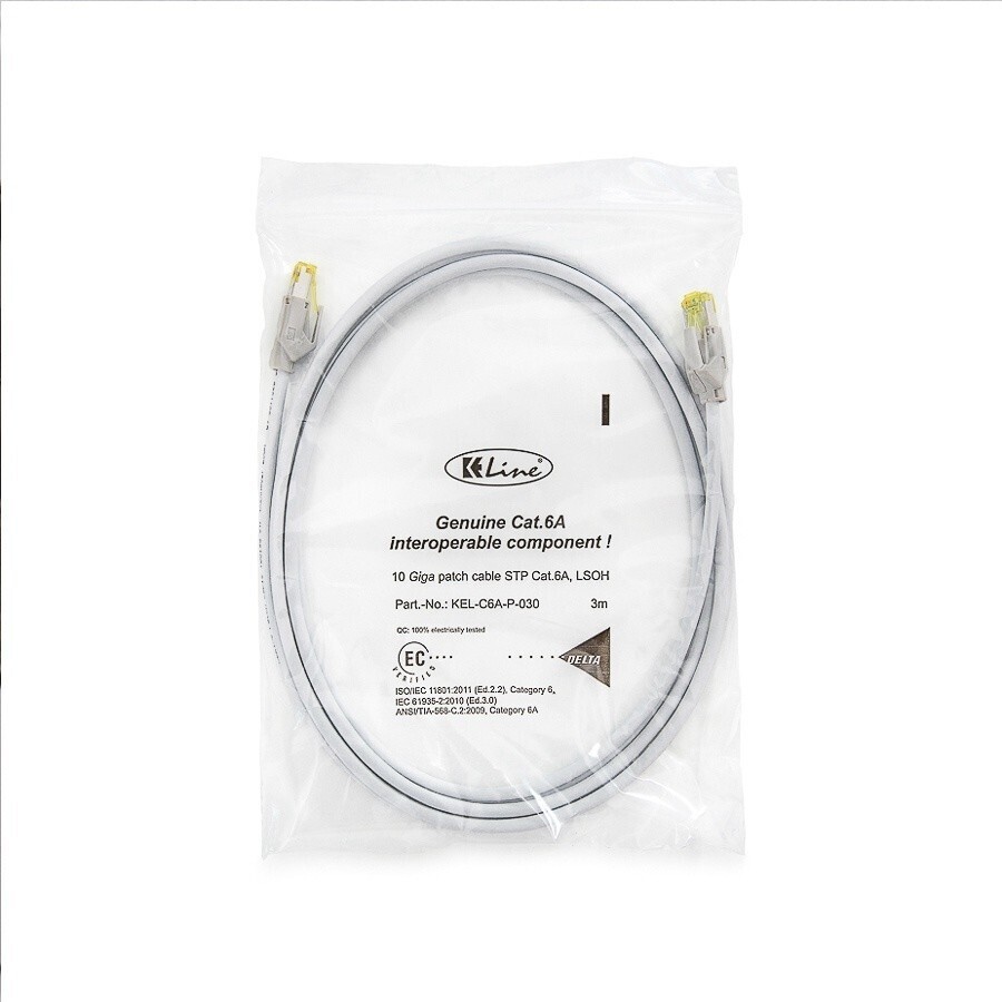 Keline KEL-C6A-P-050 S-FTP Patch CAT6 5m Kábel