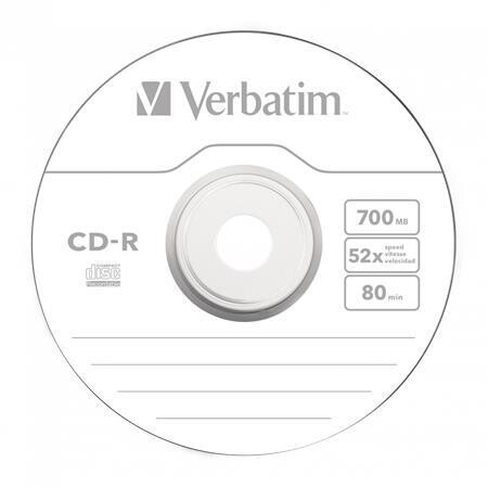 Verbatim 700 MB 52x hengeres 10db/cs CD