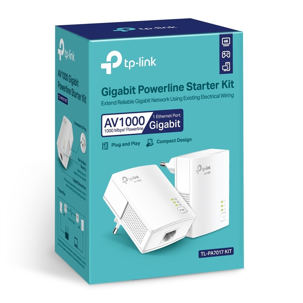TP-Link TL-PA7017P GIGABIT POWERLINE KIT (2-Pack)