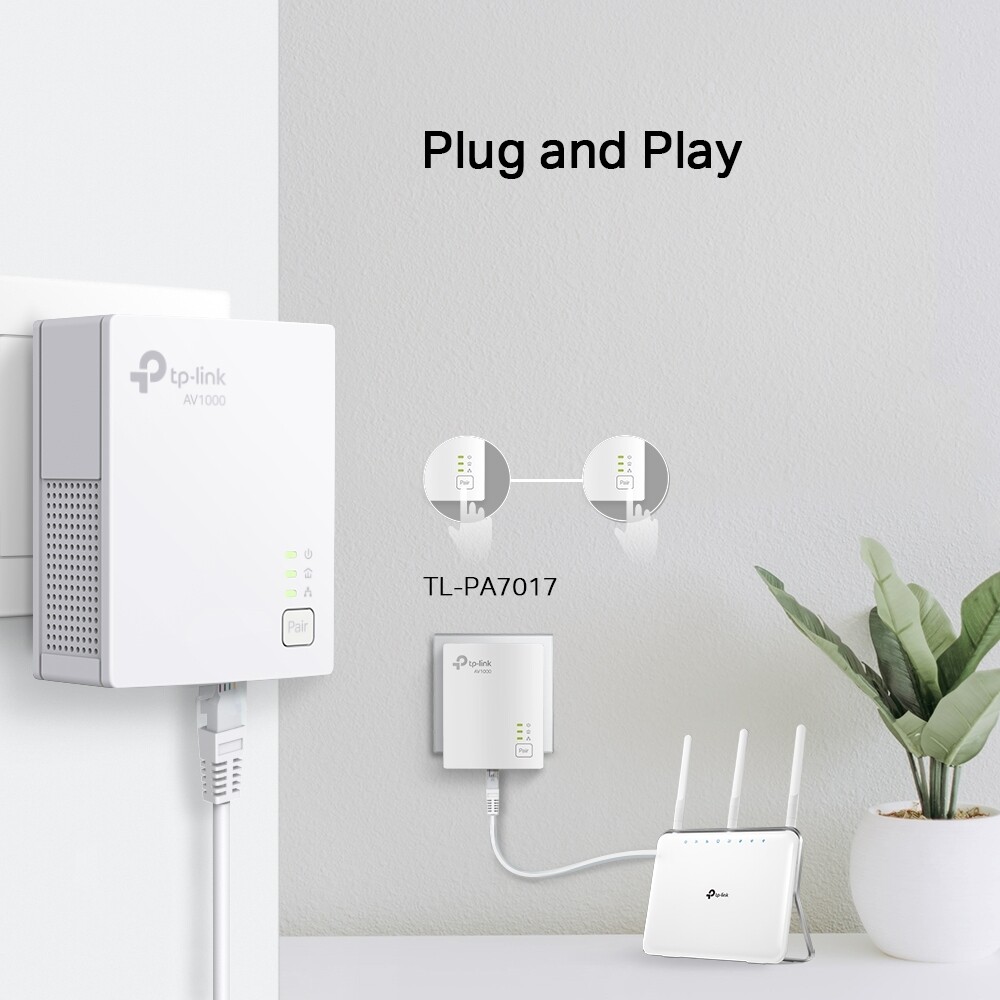 TP-Link TL-PA7017P GIGABIT POWERLINE KIT (2-Pack)