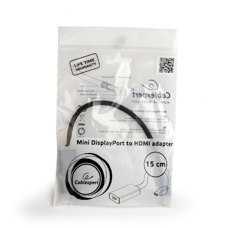 Gembird A-MDPM-HDMIF-02 MiniDisplayport-&gt;HDMI (M/F) Átalakító