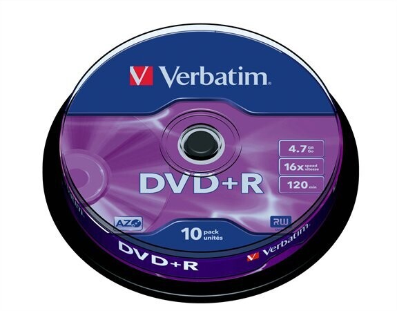 Verbatim DVDV+16B10 16x heng. 10db/cs DVD+R
