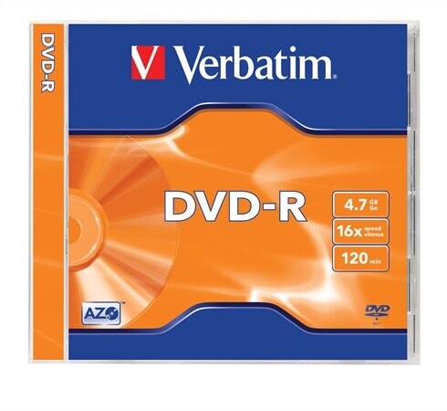 DVD-R Verbatim 4,7 GB 16x (cd tok)