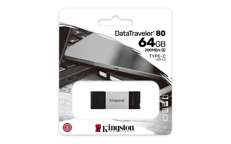 Kingston 64GB DT80 USB3.2C Pendrive