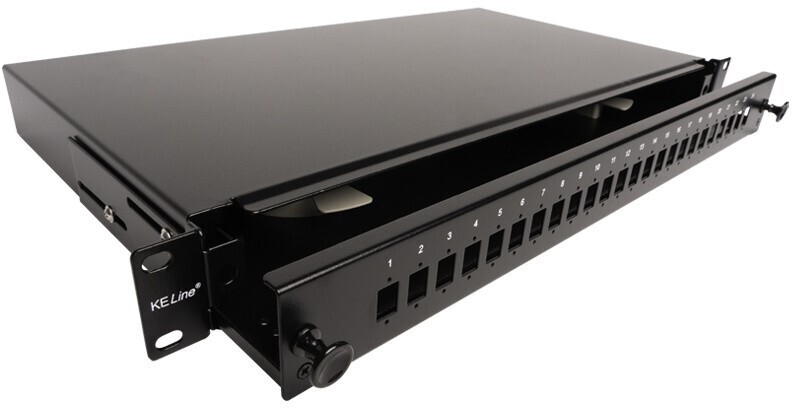 Triton RAB-FO-X47-SL 24SC 1U Kihúzható Optikai patch panel