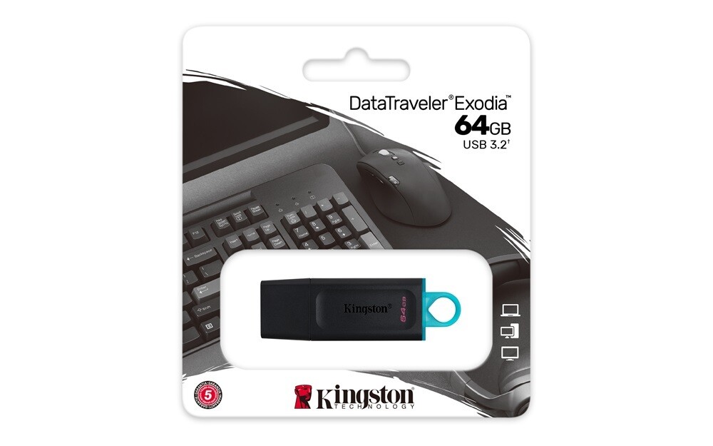 Kingston 64GB Exodia DTX USB3.2 Pendrive